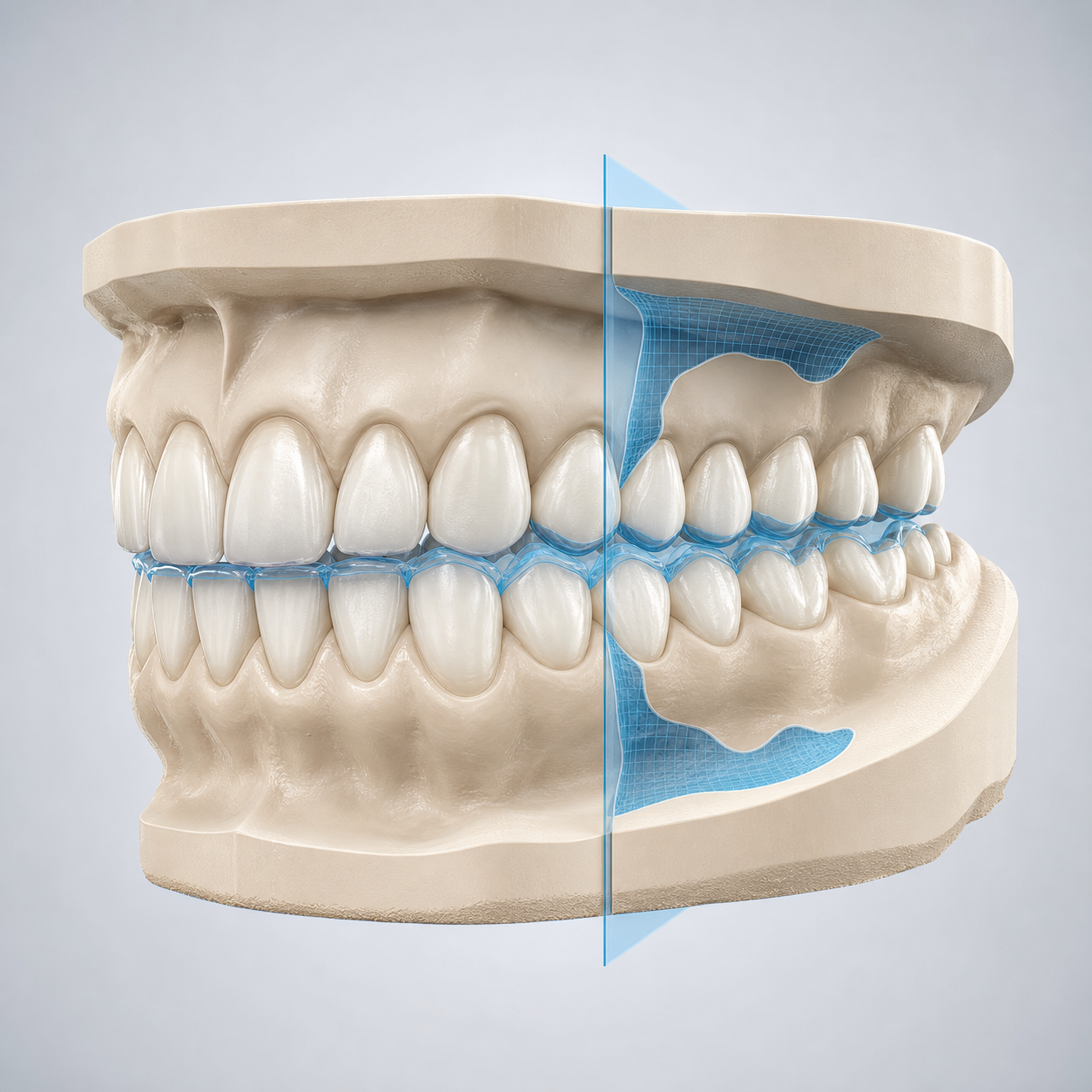 Digital dental model scan